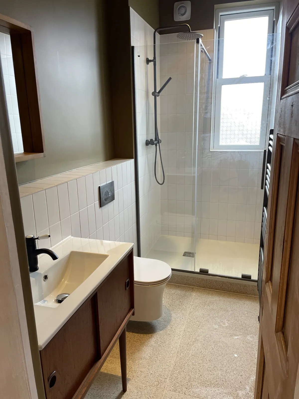 Modern white bathroom refurbishment in Edinburgh by Scott Eco-Builders - photo 2